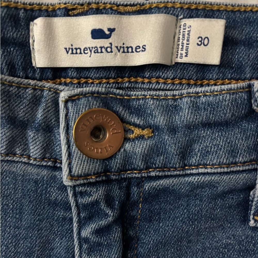 Vineyard Vines Classic Blue Denim Shorts - Picture 2 of 7